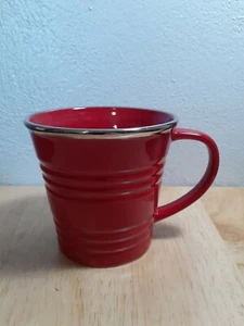 2007 Starbucks Red Sand Pail Ceramic Coffee Cup - Picture 1 of 6