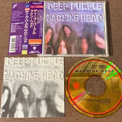DEEP PURPLE Machine H‎ead JAPAN 24k GOLD CD WPCR-10192 w/ OBI + JPN BOOKLET 1999 - Image 1 of 4