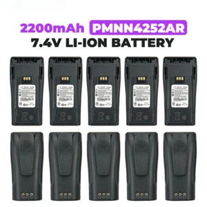10X 2200mAh PMNN4252AR Bateria wymienna do radia Motorola CP040 CP140 DP1400 - Zdjęcie 1 z 12