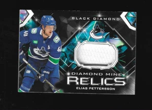 ELIAS PETTERSSON 2023-24 BLACK DIAMOND DIAMOND MINE RELICS JERSEY PATCH - Picture 1 of 2