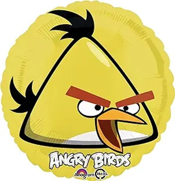 Globo de aluminio Angry Birds Yellow Bird 17" (sin empaquetar) Foto 1 de 1