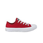 Converse Chuck Taylor II OX Lace-Up Red Canvas Womens Plimsolls 150151C