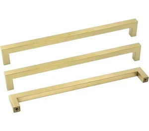 goldenwarm Gold Cabinet Hardware Drawer Pulls 10 Pack - LSJ12GD288 Modern Bru... - Picture 1 of 6