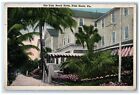 1922 Exterior View Palm Beach Hotel Palm Beach Florida Antique Vintage Postcard