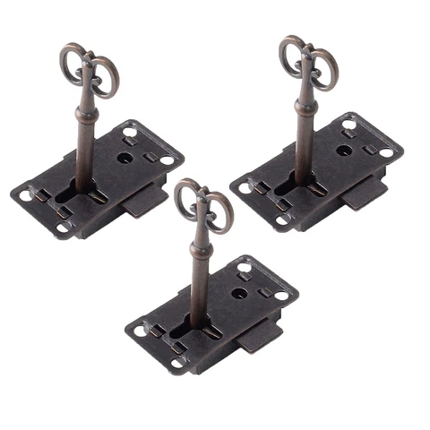 3 Set Classical Door Lock Drawer Cabinet Wardrobe Cupboard Door Lock Cover