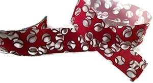 Baseball Grosgrain Ribbon Trimming Crafts 1.5 Inch Sports Theme Supplies - Picture 1 of 1