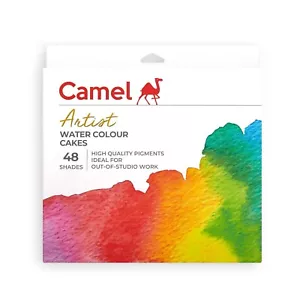 Juego de pasteles acuarela Camel Artist - Pack de 48 tonos con pincel - Imagen 1 de 5