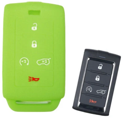 Cubierta remota de goma sin llave llavero para Jeep Grand Cherokee 2024 2023 2022 2021 Foto 1 de 2