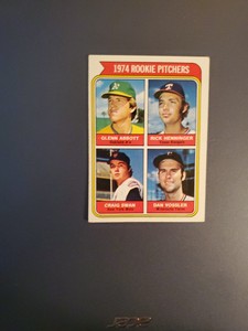 1974 Topps - Rookie Pitchers #602 Rick Henninger, Glenn Abbott, Craig Swan (RC)