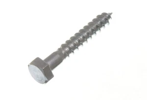New 400 X Hexagon Hex Head Coach Screw BZP Zinc Plated Steel Fixing M6 X 40mm - - Picture 1 of 1