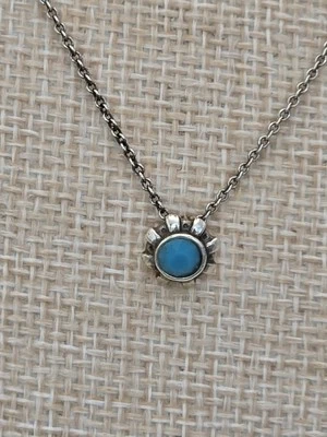 Collar Brighton 'Dazzler' Azul Turquesa Piedra Howlita Reversible ¡ENVÍO GRATUITO DE $!! Foto 1 de 4