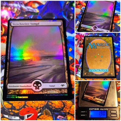 MTG Snow-Covered Swamp 🇩🇪 Nm Full Art Land FOIL Modern Horizons MH1 OG - Bild 1 von 4