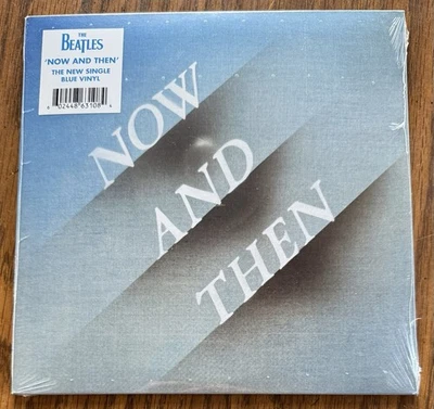 THE BEATLES LIMITED ED. NOW AND THEN - 7" SINGLE 45 RPM BLUE VINYL -NEW! Sealed! - Image 1 of 2