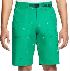Nike Golf Flex Charm Green Shorts Men 33 With Built In Belt - Picture 1 of 4