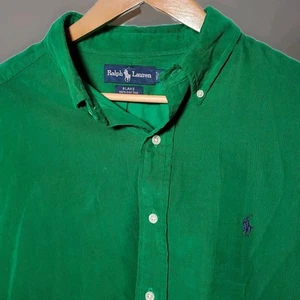 Ralph Lauren Blake green corduroy Long Sleeve Shirt Men's Casual Work XXL - Picture 1 of 10
