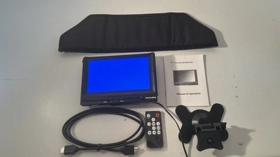 7" TFT LCD HDMI VGA Monitor 800x480 16:9 with accessories--for film/field/CCTV - Image 1 of 4