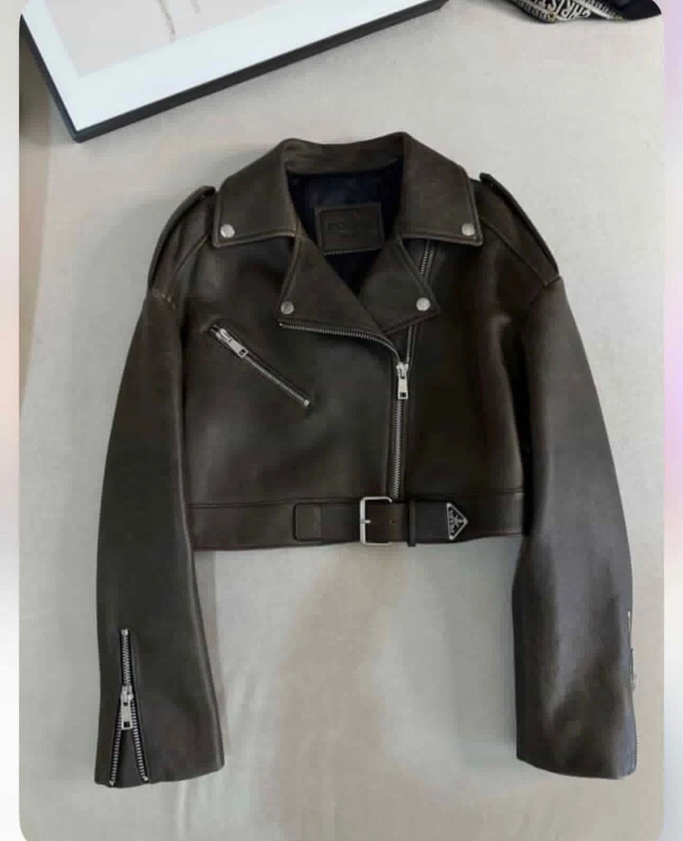 PRADA Leather Outer Shell Coats, Jackets & Vests for Women for
