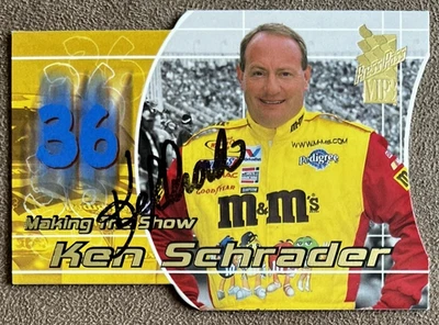 2002 Press Pass VIP Autograph #17 Ken Schrader Making the Show NASCAR Racing - Image 1 of 3