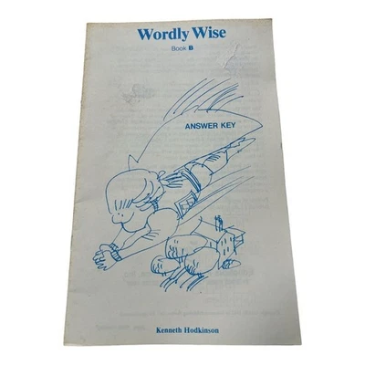 Wordly Wise Book B Answer Key First Edition~1997 Printing~Vocabulary Homeschool - Image 1 of 4