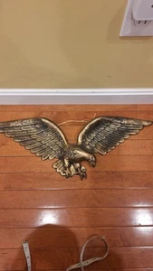 American Eagle Metallguss goldfarben Wandrelief 24" breit - Bild 1 von 13