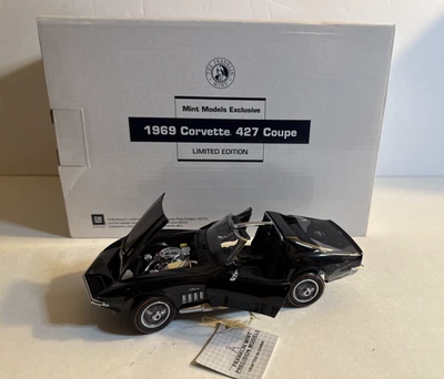 1/24 Franklin Mint 1969 Chevrolet Corvette Black 750 pc S11E141 ! - Image 1 of 4