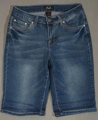 WJ05472 REALLY NICE STYLISH ****EARL JEAN**** DENIM WOMENS BLUE JEAN SHORTS sz10 - Image 1 of 4