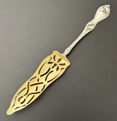 Reed & Barton LES CINQ FLEURS 纯银果冻卷蛋糕服务器 — 第 1/4 张图片