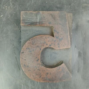 NUMBER 5 FIVES Vtg Wood & Metal Letterpress Print Type Printers Block Cut 2.5" - Picture 1 of 9