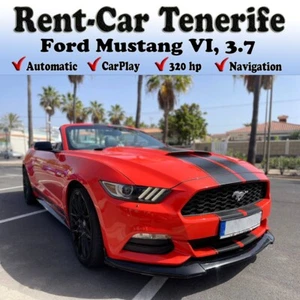 Teneriffa / Tenerife Ford Mustang Cabrio Automatik Mieten - Mietwagen - Rent Car - Bild 1 von 5