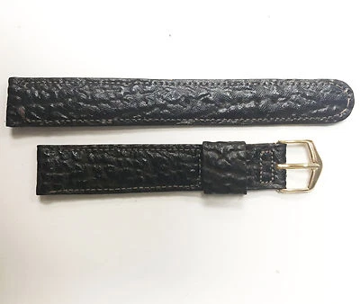 JB Champion Vintage Tiger Shark 10mm Stainless Steel Gold Buckle Watch Band - Image 1 of 2