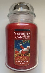 Yankee Candle CHRISTMAS EVE 22 OZ. LARGE JAR RETURNING HOLIDAY FAVORITE HTF - Picture 1 of 2