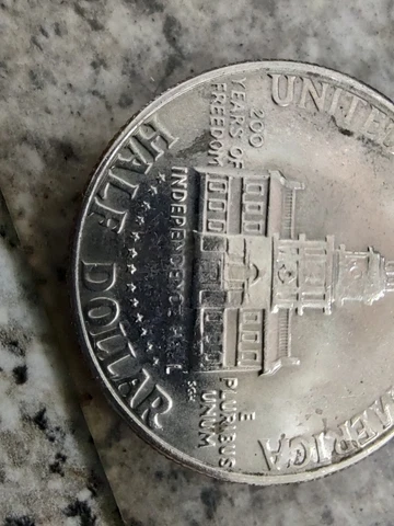 1976 bicentennial kenedy half dollar error coin Cover