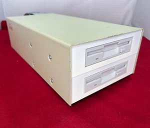 Dual 80 Track DS 3.5" New Samsung Floppy Disc Drive own PSU for BBC Master etc. - Picture 1 of 9
