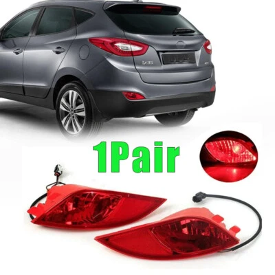 Pair For Hyundai IX35 2010-15 Rear Bumper Brake Light Tail Light Stop Lamp - Изображение 1 из 4
