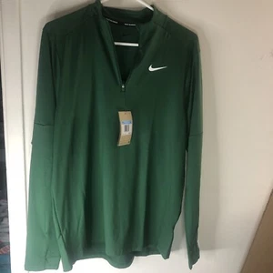 Nike Running Dri-Fit Element 1/4 Zip Giacca Uomo Verde Medio DH4949-341 Nuovo con etichette - Foto 1 di 9