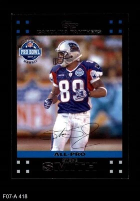 2007 Topps #418 Steve Smith Pro Bowl Panthers Utah 8 - NM/MT - Image 1 of 2