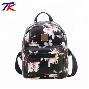 Backpack Mini NEW Girls Floral Butterfly Lightweight Fashion Daypack Black - Picture 1 of 10