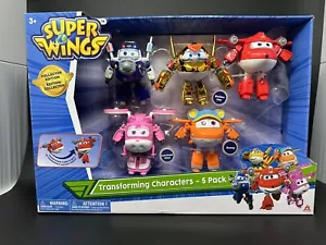 Super Wings - 5" Transforming 5er-Pack Sammlung Golden Boy Supercharged Jett Diz - Bild 1 von 7