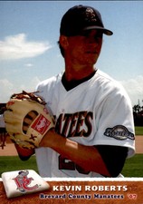 2007 Brevard County Manatees Grandstand #27 Kevin Roberts Pearland Texas TX Card