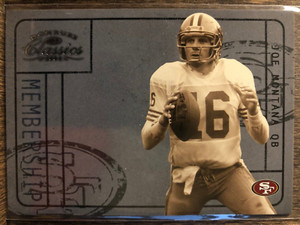 2004 Donruss Classics Membership Joe Montana #M -11 Serial #d /1000