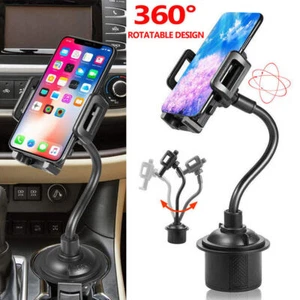 Universal Car Mount Adjustable Gooseneck Cup Holder Cradle For Cell Phone GPS US - Picture 1 of 8