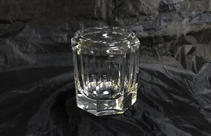 Vintage PLATA LAPPAS Hand Blown and Cut Crystal Vanity Powder Jar 3"×3" - Picture 1 of 4