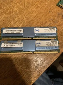 Lot of 2 DELL 4GB 2RX4 PC2-5300F BIN AC6 Lot2 - Picture 1 of 3
