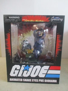 SEALED MIB 2022 G.I. JOE ANIMATED SNAKE EYES 11" PVC DIORAMA DIAMOND SELECT - Picture 1 of 2