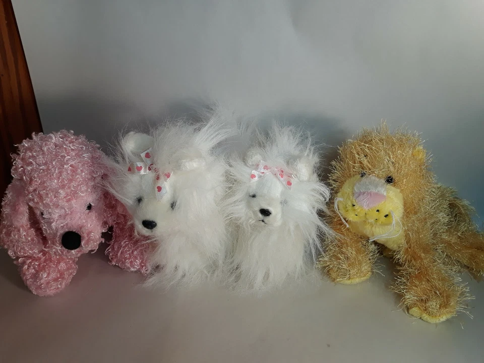 Vintage GANZ Stuffed Yorkies Lioness lot of 4 Excellent Cond - Image 1 of 4