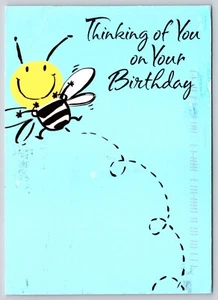 Postal pensando en ti en tu cumpleaños saludos abejorro abejorro - Imagen 1 de 2