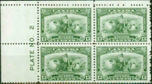 CANADÁ - 1932 - PLACA SUPERIOR IZQUIERDA BRITANNIA #2 BLOQUE DE 4 - EN MUY BUEN ESTADO** - Imagen 1 de 1