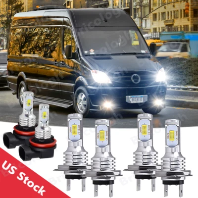 Kit combinado de faros LED + faros antiniebla para Mercedes-Benz Sprinter 2500 3500 Foto 1 de 4
