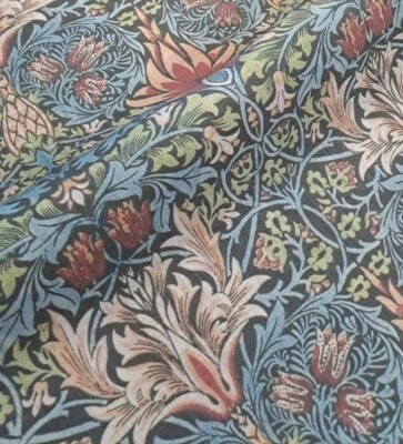 William Morris Snakehead 100% linen fabric for curtains or home textile - Image 1 of 4