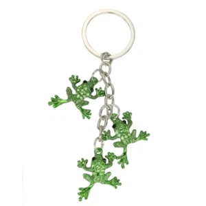 Rhinestone Frog Keychain - Picture 1 of 4